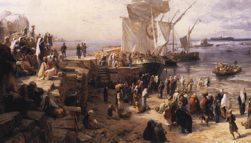 Gustav Bauernfeind Jaffa, Recruiting of Turkish Soldiers in Palestine